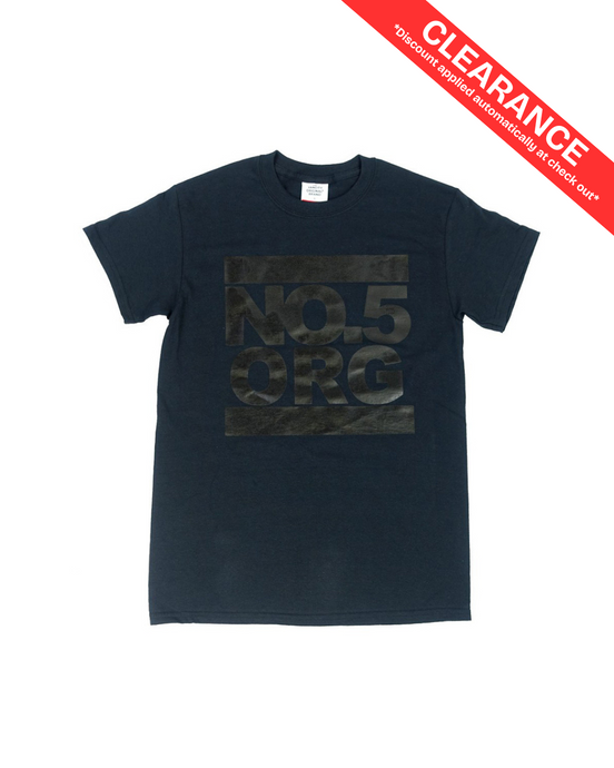 No5 UNDMC T-Shirt - Black on Black