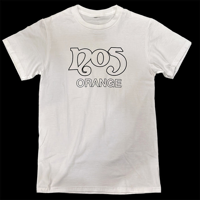 Classic No5 T-Shirt - White - Outline