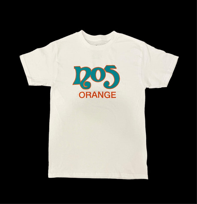 Classic No5 T-Shirt - White and Teal